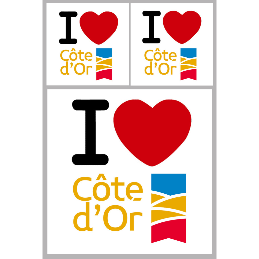 Côte d'Or - 1fois 10cm - 2fois 5cm - Sticker/autocollant
