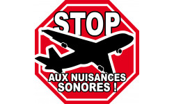 Sticker / autocollant : Stop aux nuisances sonores - 10cm