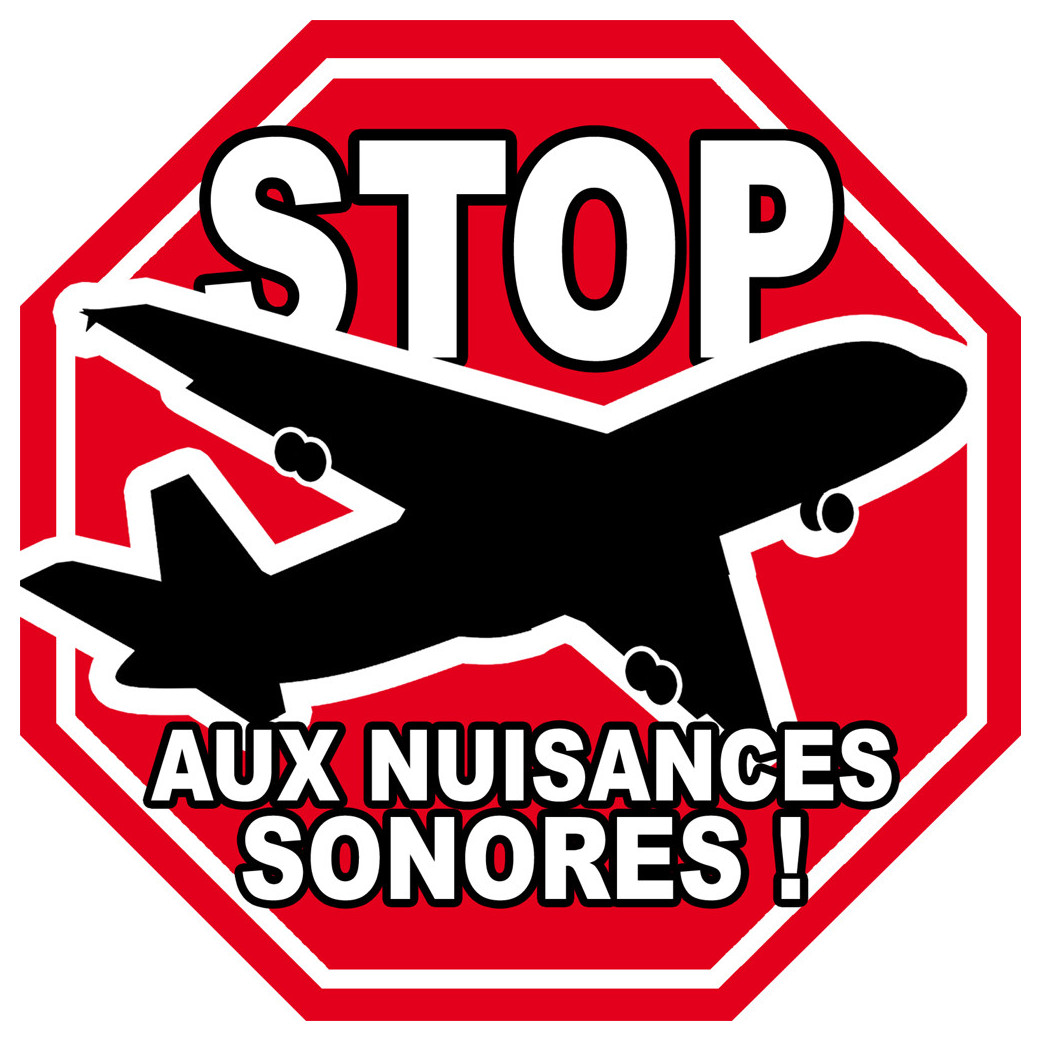 nuisances sonores Stop (20cm) - Sticker/autocollant