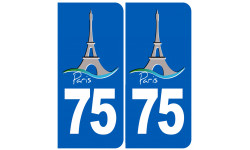 immatriculation 75 Tour Eiffel