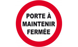 Porte à maintenir fermée (5cm) - Sticker/autocollant