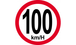100Km/H bord rouge