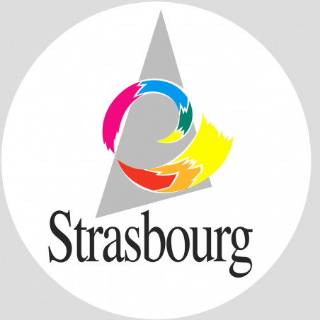 Strasbourg - 20cm - Sticker/autocollant Strasbourg - 20cm - Sticker/autocollant