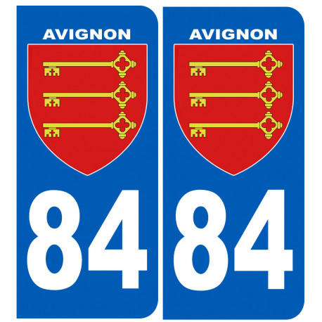 immatriculation 84 Avignon - Sticker/autocollant