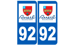 numéro immatriculation 92 Rueil-Malmaison - Sticker/autocollant