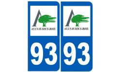 immatriculation 93 Aulnay-sous-Bois - Sticker/autocollant