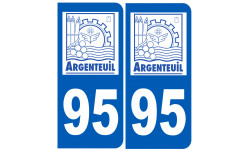 immatriculation 95 Argenteuil - Sticker/autocollant