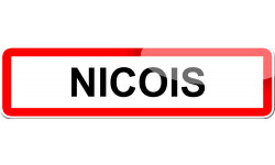 Niçois - 15x4 cm - Sticker/autocollant