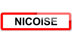 Niçoise - 15x4 cm - Sticker/autocollant