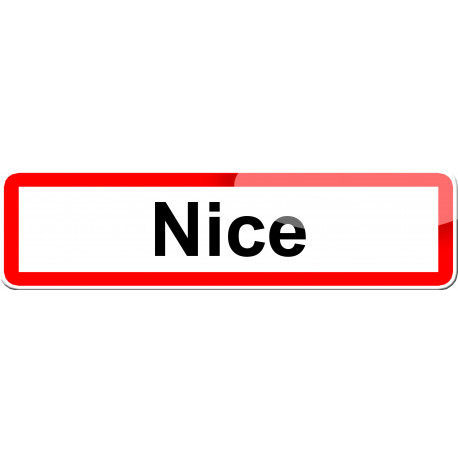 Nice - 15x4 cm - Sticker/autocollant