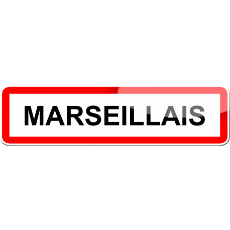 Marseillais - 15x4 cm - Sticker/autocollant