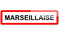 Marseillaise - 15x4 cm - Sticker/autocollant