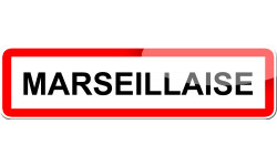 Marseillaise - 15x4 cm - Sticker/autocollant