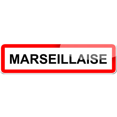 Marseillaise - 15x4 cm - Sticker/autocollant