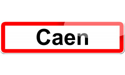 Caen - 15x4 cm - Sticker/autocollant