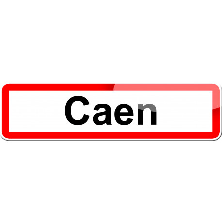 Caen - 15x4 cm - Sticker/autocollant
