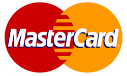 Sticker / autocollant : Paiement par carte MasterCard accepté - 15x9.2cm