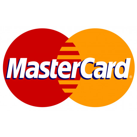 Paiement par carte MasterCard accepté - 15x9.2cm - Sticker/autocollant
