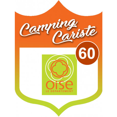 Campingcariste Oise 60 - 20x15cm - Sticker/autocollant
