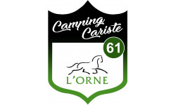 Campingcariste l'Orne 61 - 15x11.2cm - Sticker/autocollant