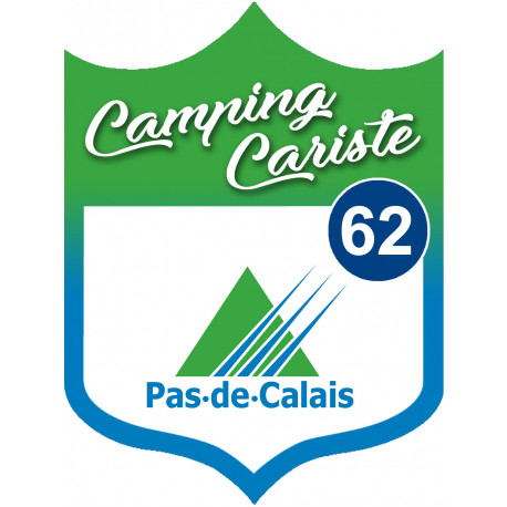 Campingcariste Pas de calais 62 - 15x11.2cm - Sticker/autocollant