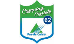 Campingcariste Pas de calais 62 - 20x15cm - Sticker/autocollant