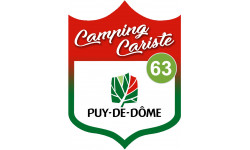 Campingcariste Puy de Dôme 63 - 15x11.2cm - Sticker/autocollant