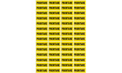 PRIORITAIRE - 56fois 4.8x2cm - Sticker/autocollant