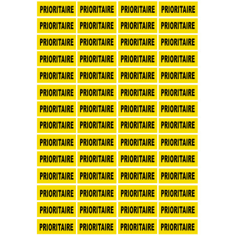 PRIORITAIRE - 56fois 4.8x2cm - Sticker/autocollant