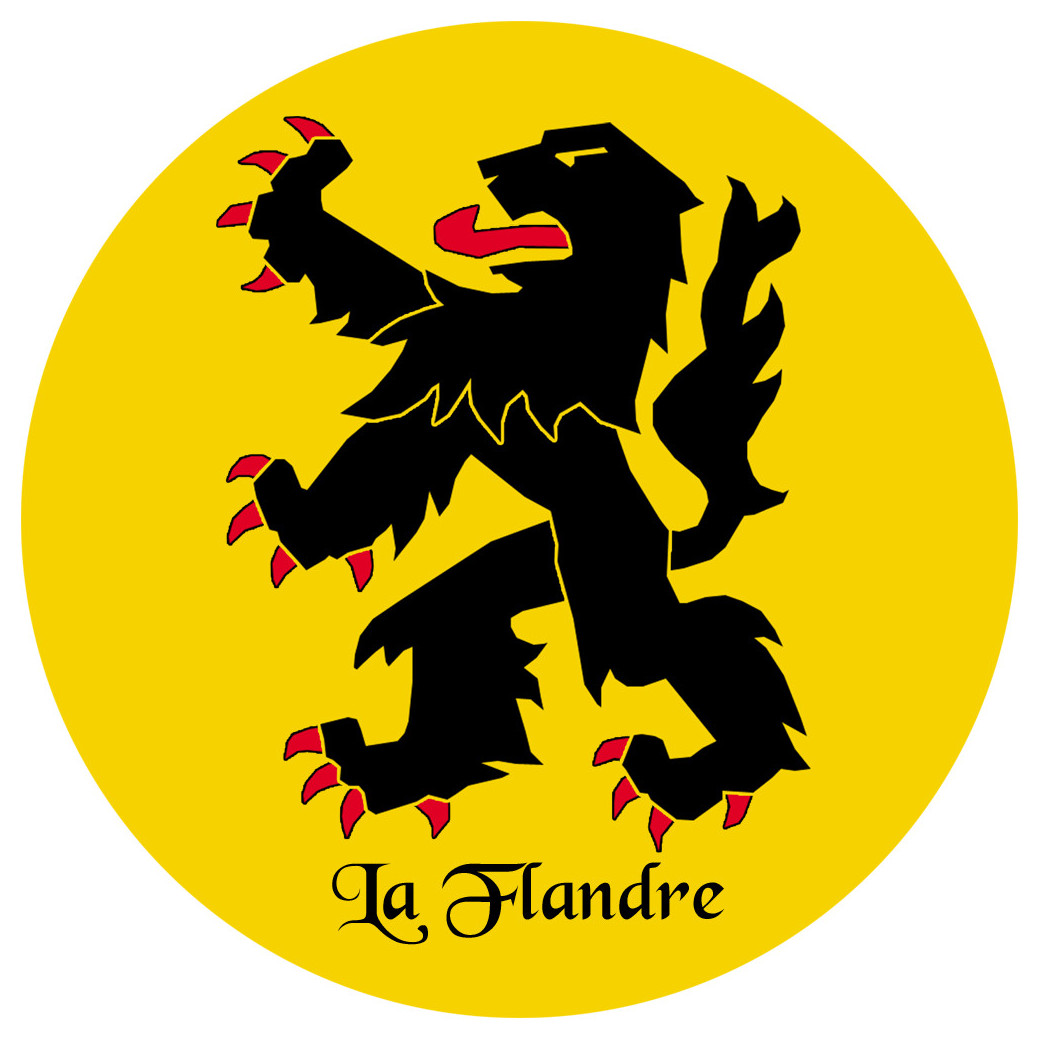 La Flandre du Pas de Calais - 15cm - Sticker/autocollant