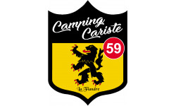 Sticker / autocollant : Camping car Flandre 59 - 15x11.2cm
