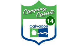 Campingcariste Calvados 14 - 15x11,2cm - Sticker/autocollant