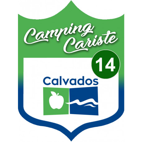Camping car Calvados 14 - 15x11,2cm - Sticker/autocollant