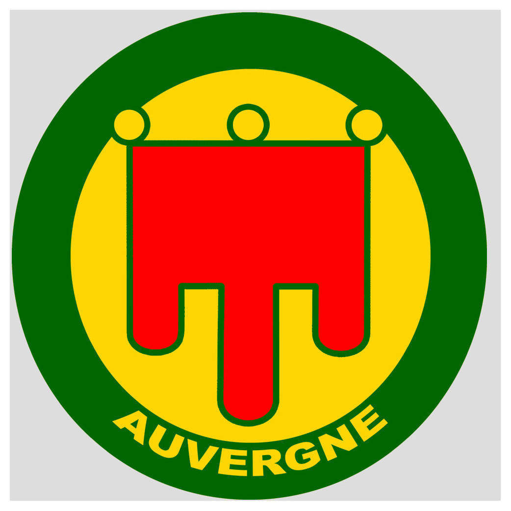 Auvergne - 20cm - Sticker/autocollant