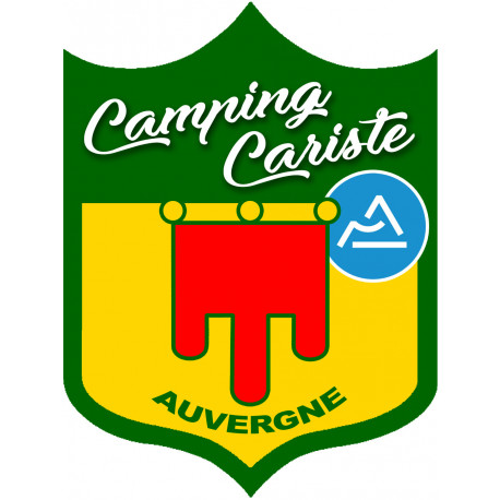 campingcariste Auvergne - 10x7.5cm - Sticker/autocollant