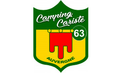 Camping car 63 le Puy de Dôme Auvergne - 15x11.2cm - Sticker/autocollant