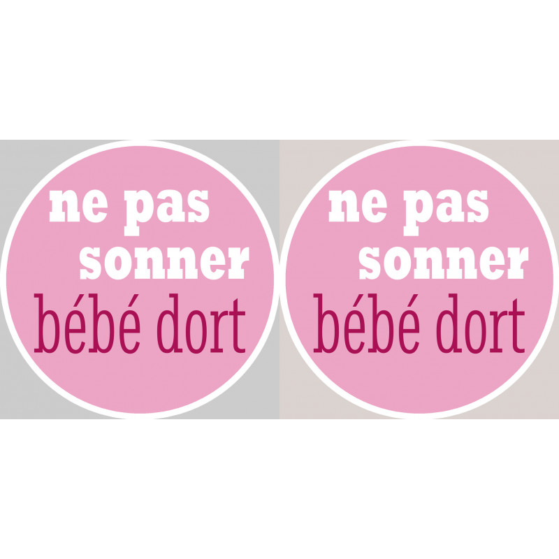Sticker Autocollant Ne Pas Sonner Bebe Dort Fille 2x4 5cm Sticker Autocollant Ne Pas Sonner Bebe Dort Fille 2x4 5cm