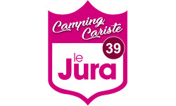 blason camping cariste Jura 39 - 10x7.5cm - Sticker/autocollant