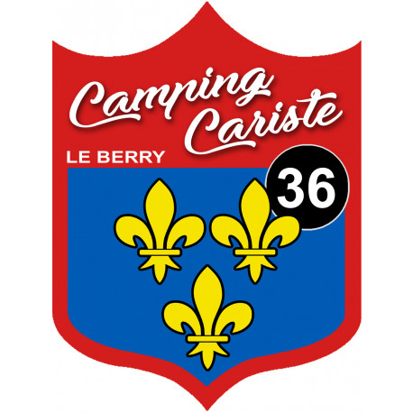 Campingcariste du Berry 36 Indre - 10x7.5cm - Sticker/autocollant