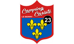 Camping cariste bu Berry 23 Creuse - 20x15cm - Sticker/autocollant