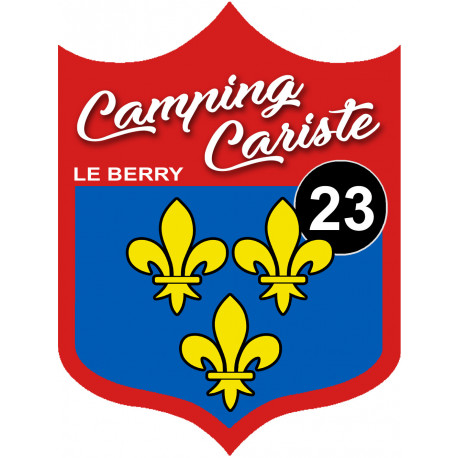campingcariste du Berry 23 - 15x11.2cm - Sticker/autocollant