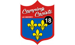 campingcariste du Berry 18 - 10x75cm - Sticker/autocollant