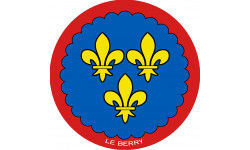 Blason du Berry - 10 cm - Sticker/autocollant