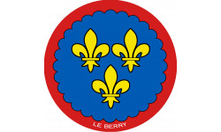 Blason du Berry - 10 cm - Sticker/autocollant