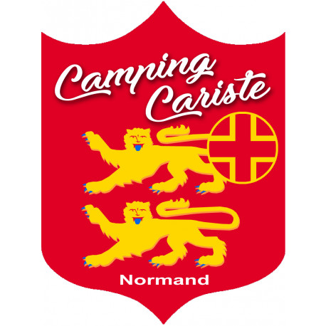 campingcariste Normandie - 10x7.5cm - Sticker/autocollant