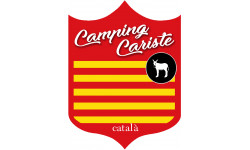 Camping car Catalan - 10x7.5cm - Sticker/autocollant