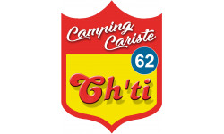 campingcariste Ch'ti 62 - 15x11.2cm - Sticker/autocollant