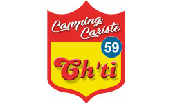 campingcariste Ch'ti 59 - 15x11.2cm - Sticker/autocollant