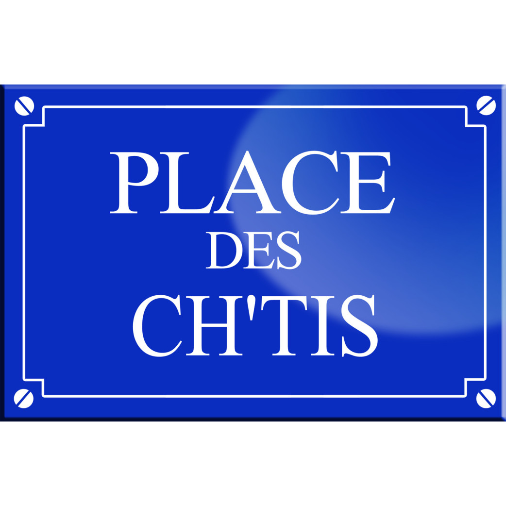 Place des Ch'tis - 20x13,2 cm - Sticker/autocollant