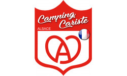 Sticker / autocollant : Camping cariste Alsace - 15x11.2cm